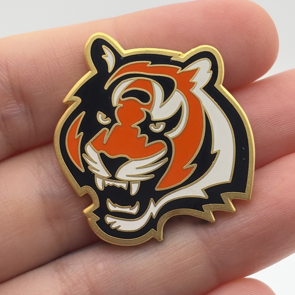 Cincinnati Bengals Tiger Mascot‎ Logo NFL Football Lapel Hat Pin